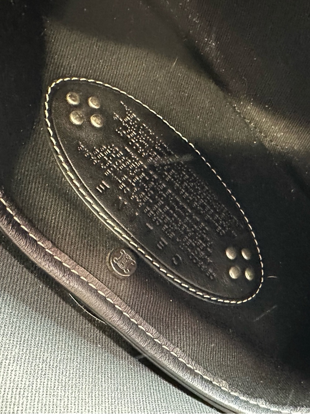 Celine Monogram Canvas shoulder bag with Black Trim - Picture 4 of 8